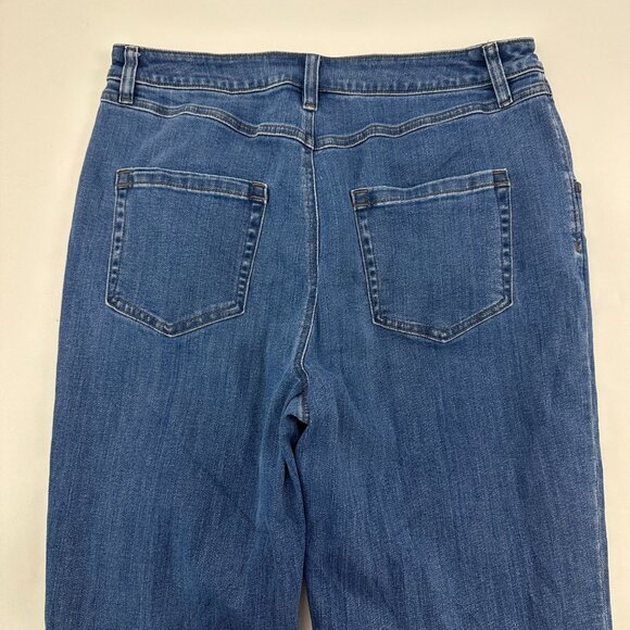 INC Straight Leg Women's size 14 Medium Wash Blue Denim Jeans - Picture 5 of 5
